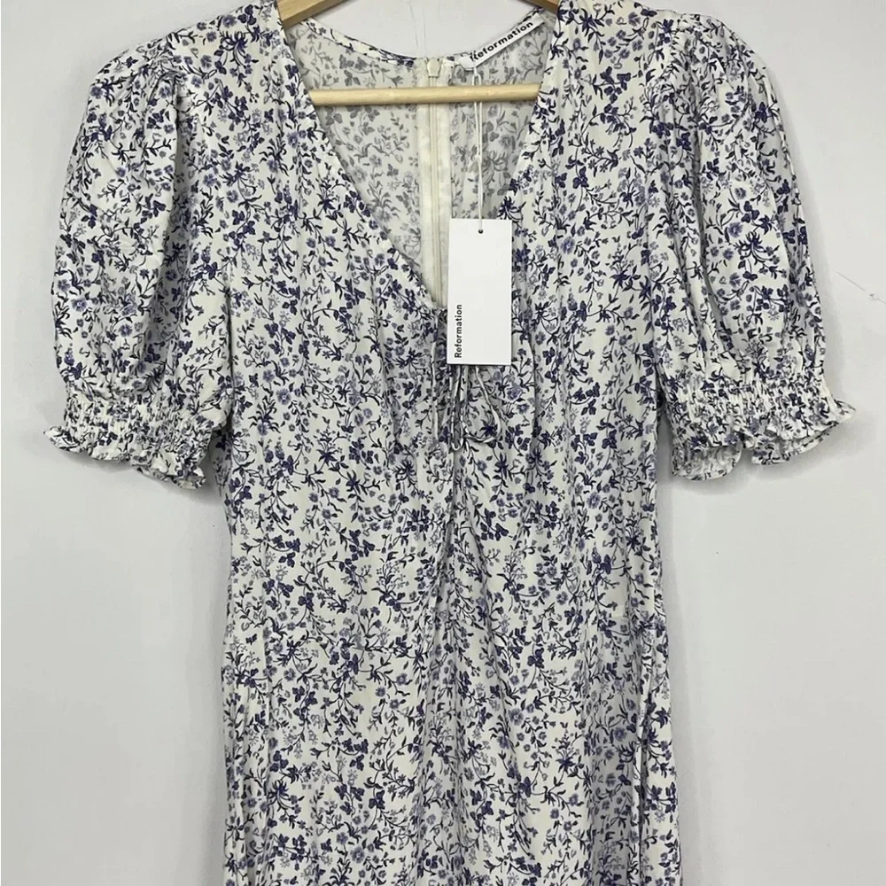 Reformation Trisha Johanna Dress US 2 UK 6 / 8 Floral Boho Midi BNWT Sold Out - Picture 5 of 10